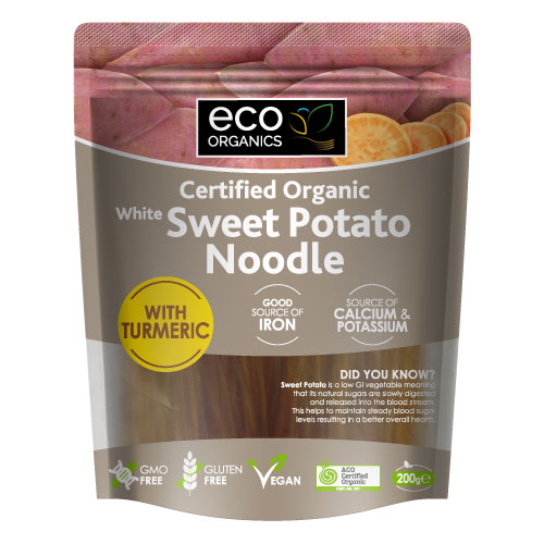 Sweet Potato White Turmeric Noodles Eco Organics Certified(200g)